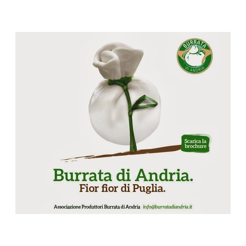 Burrata di Andria 300 gr in carta I.G.P. Montronella