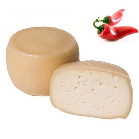 Caciotta di Mucca al Peperoncino da 1 kg Forma Intera
