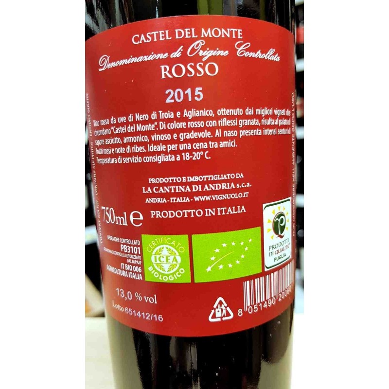 Castel Del Monte Rosso D.O.C. Bio Cantina Vignuolo