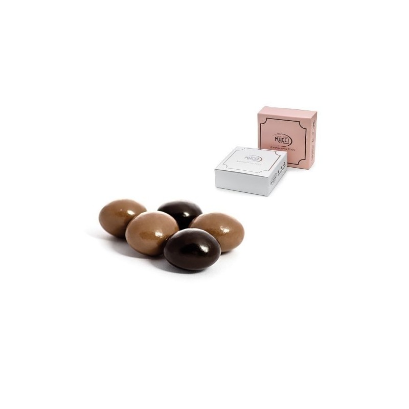 Chicchi di Caffè “arabica” ricoperti di cioccolato al latte e fondente  1 kg Mucci Giovanni