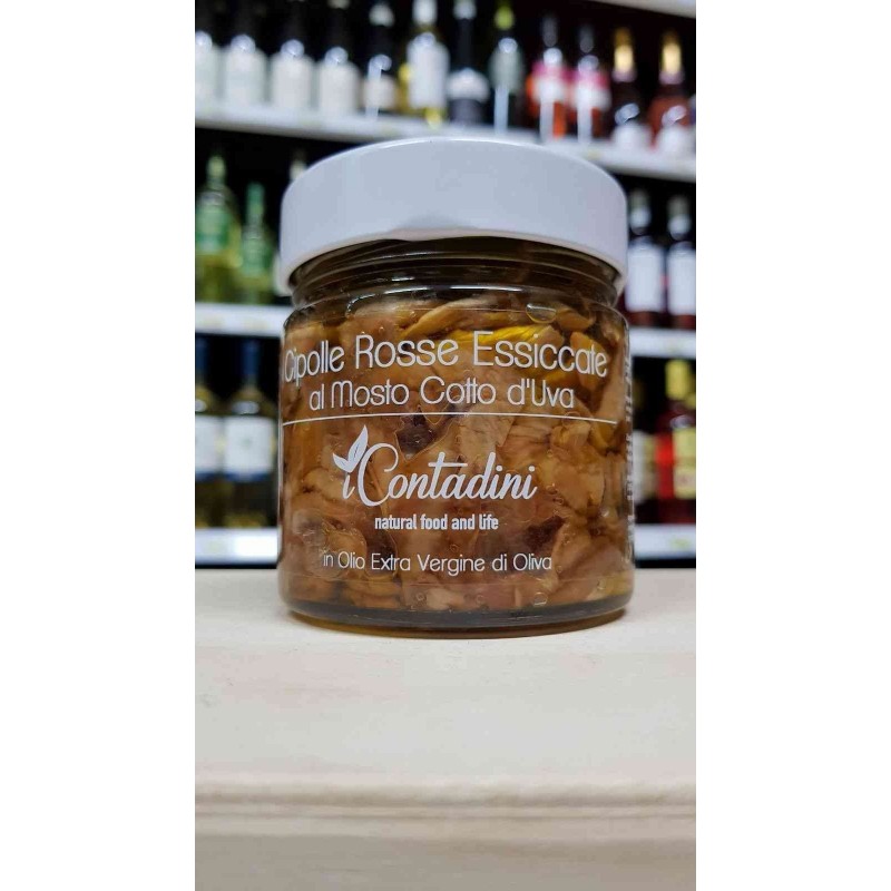 Cipolle Rosse Essiccate al mosto d'uva 230 gr I Contadini