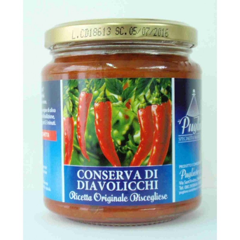 Pugliese Conserve Puglia Conserva di Diavolicchi 314 ml Pugliese Co...