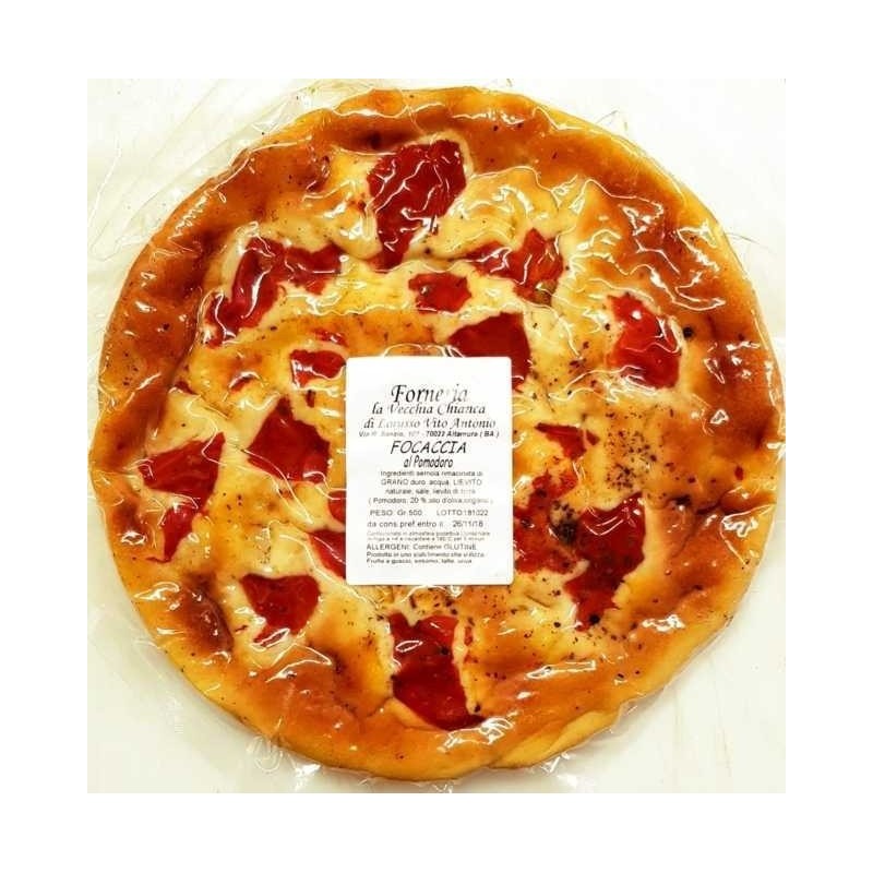 Focaccia al Pomodoro 500 gr Forneria la Vecchia Chianca