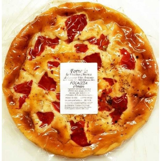 Focaccia alla cipolla 500 gr Forneria la Vecchia Chianca