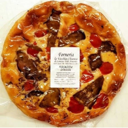 Focaccia alle Melanzane 500 gr Forneria la Vecchia Chianca