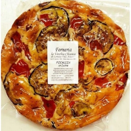 Focaccia con le Zucchine 500 gr Forneria la Vecchia Chianca