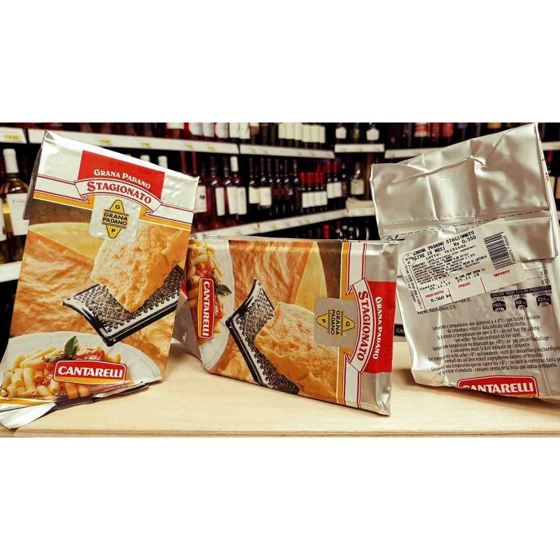 Cantarelli FORMAGGIO Grana Padano 20 mesi Punta da 500 gr Cantarelli