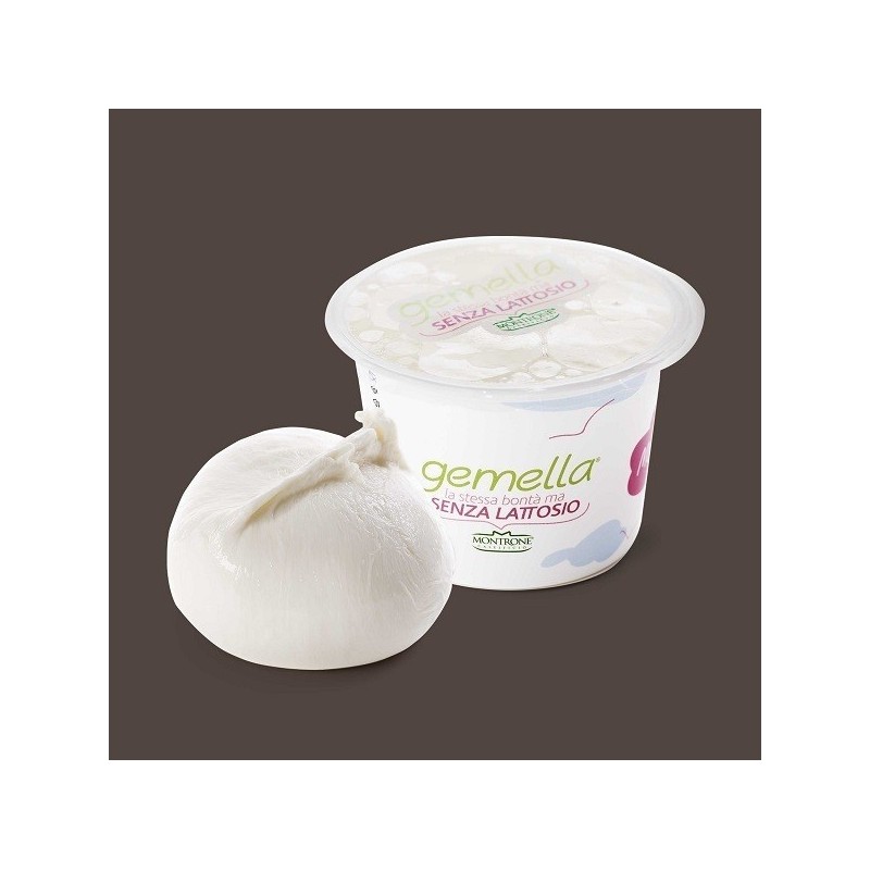 Mozzarella Gemella Senza Lattosio 4 x 125 g Caseificio Montrone 500gr