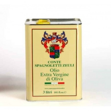 Olio Extra-vergine di Oliva Lattina 3 litri Conte Spagnoletti Zeuli