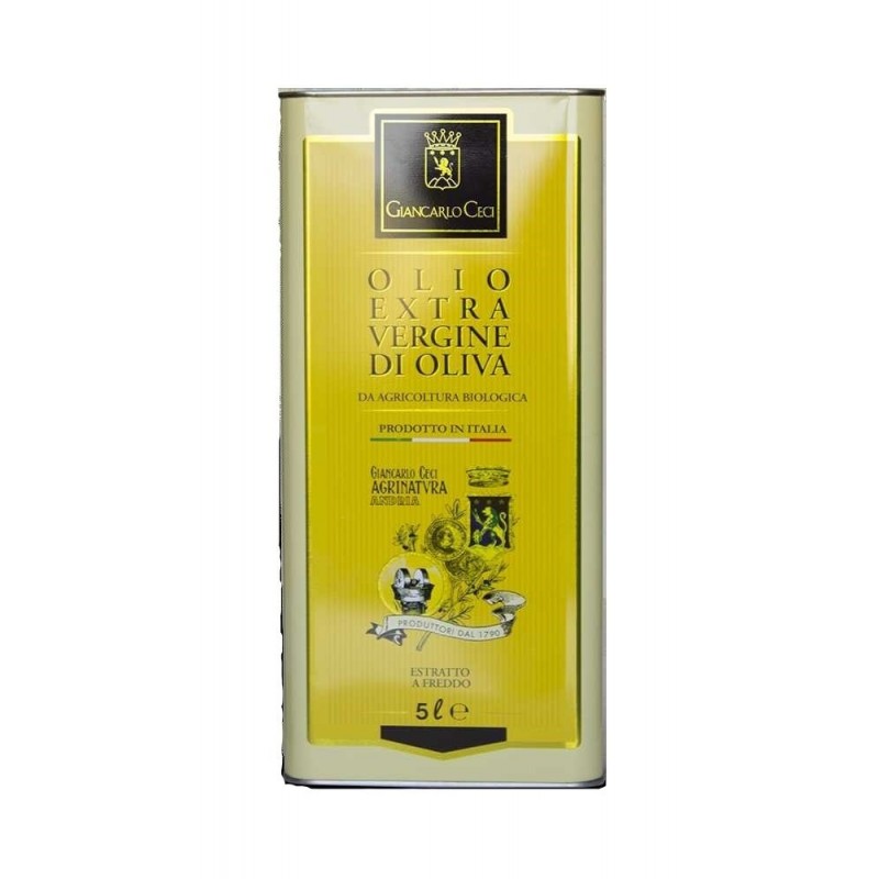 Olio Extravergine di Oliva Bio Lattina 5 Lt Agrinatura Giancarlo Ceci