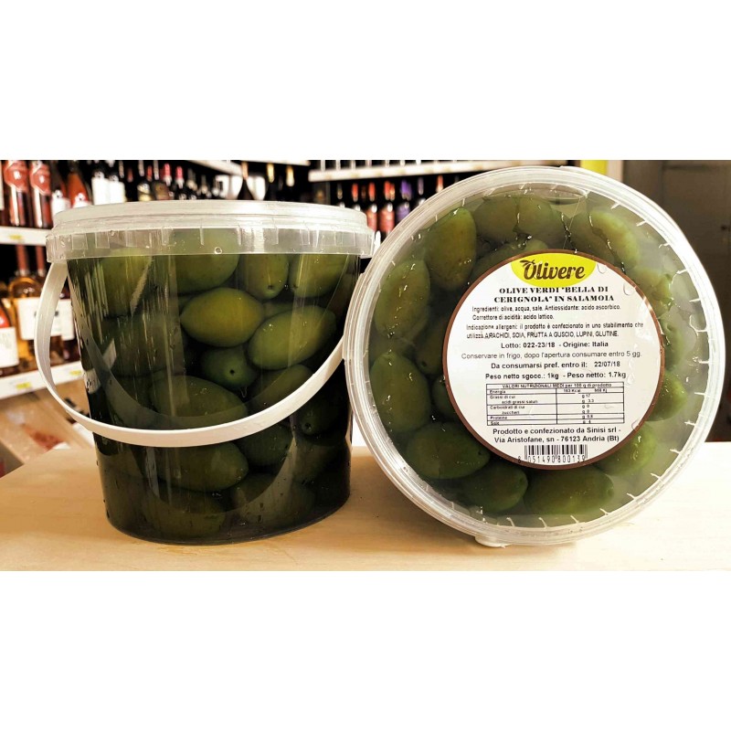 Olive Bella di Cerignola 1 kg Sinisi