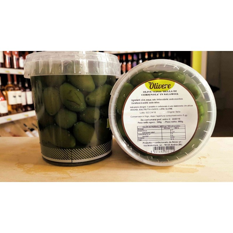 Sinisi Andria OLIVE Olive Bella di Cerignola 500 gr Sinisi Fresche