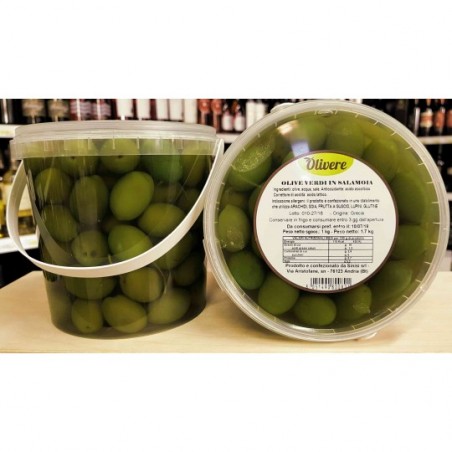 Olive Verdi in Salamoia 1 kg Sinisi