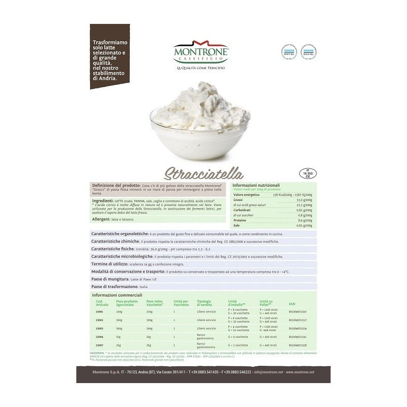 Stracciatella Montronella Caseificio Montrone