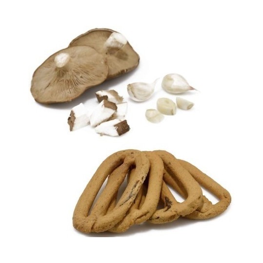 Taralli ai Funghi al Mattone Busta da 400 grammi Tarallificio San Padre Pio