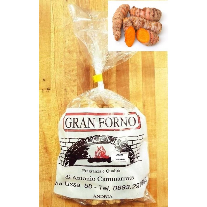 Taralli al Gusto Curcuma 250 gr Gran Forno