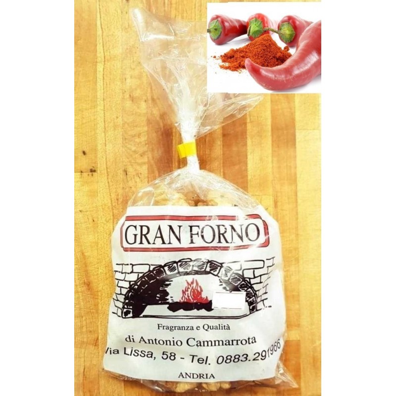 Gran Forno Gran Forno Taralli al Gusto Paprica 250 gr Gran Forno