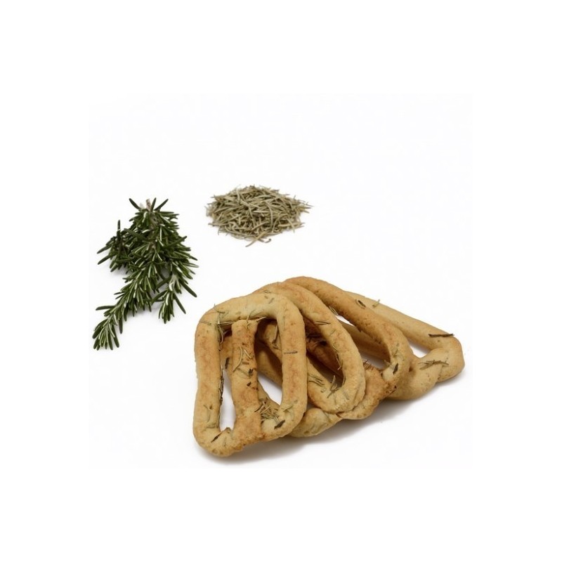 Taralli al Rosmarino al Mattone Busta da 400 grammi Tarallificio San Padre Pio