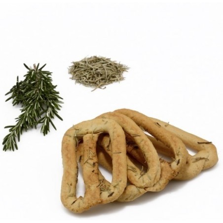 Taralli al Rosmarino al Mattone Busta da 400 grammi Tarallificio San Padre Pio