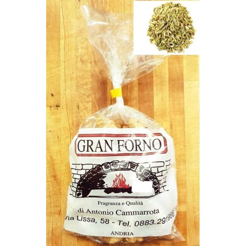 Gran Forno Gran Forno Taralli al Seme di Finocchio 250 gr Gran Forno