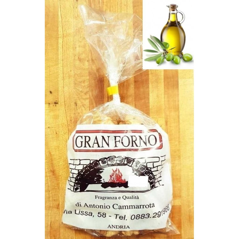 Taralli all' olio extravergine di Oliva 250 gr Gran Forno