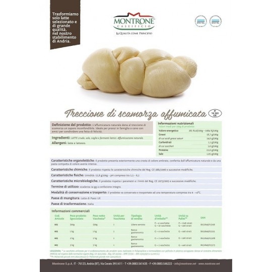 Treccione Affumicato 500 gr Montrone