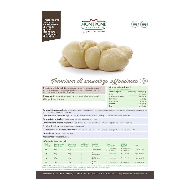 Treccione Affumicato 500 gr Montrone