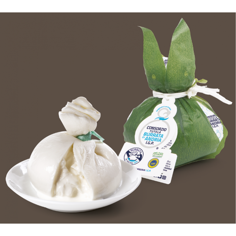 Burrata di Andria 300 gr in carta I.G.P. Montronella