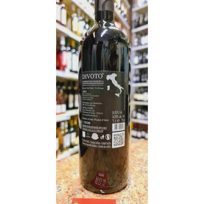 Divoto Copertino D.O.P. Rosso Riserva Apollonio
