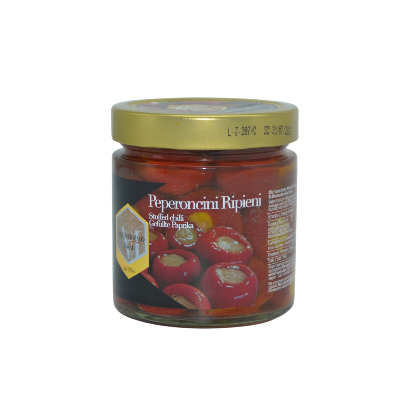 Peperoncini ripieni 360g Mastrototaro Food