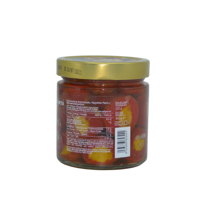Peperoncini ripieni 360g Mastrototaro Food