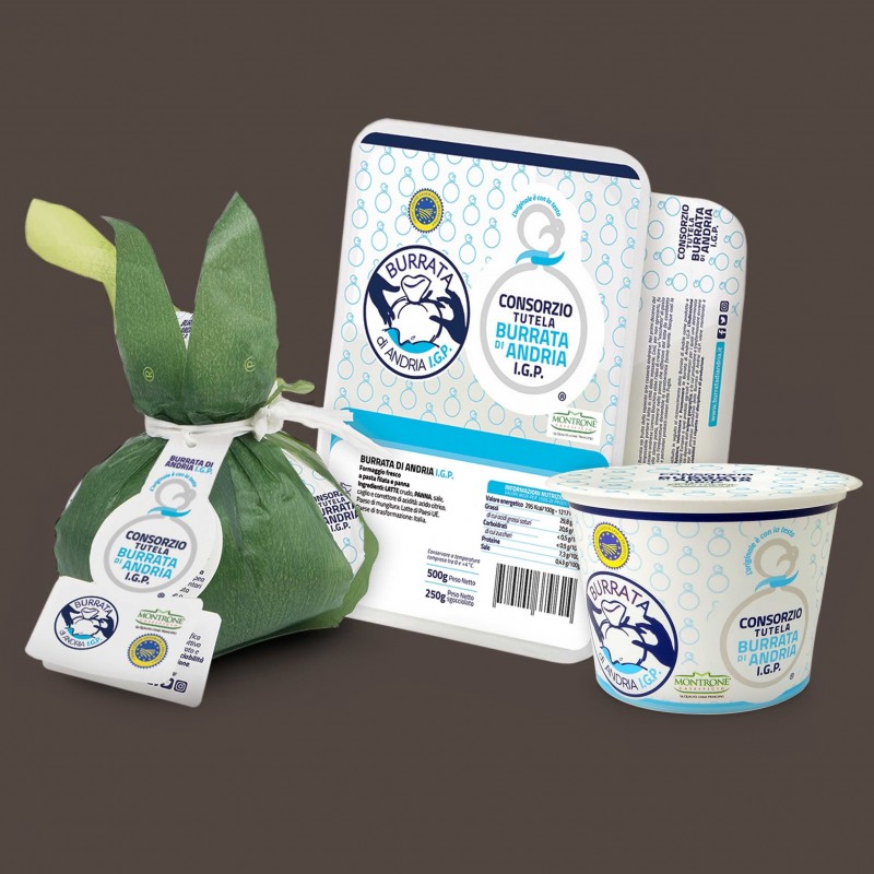 Caseificio Montrone CASEIFICIO Burrata di Andria I.G.P. da 125gr x ...
