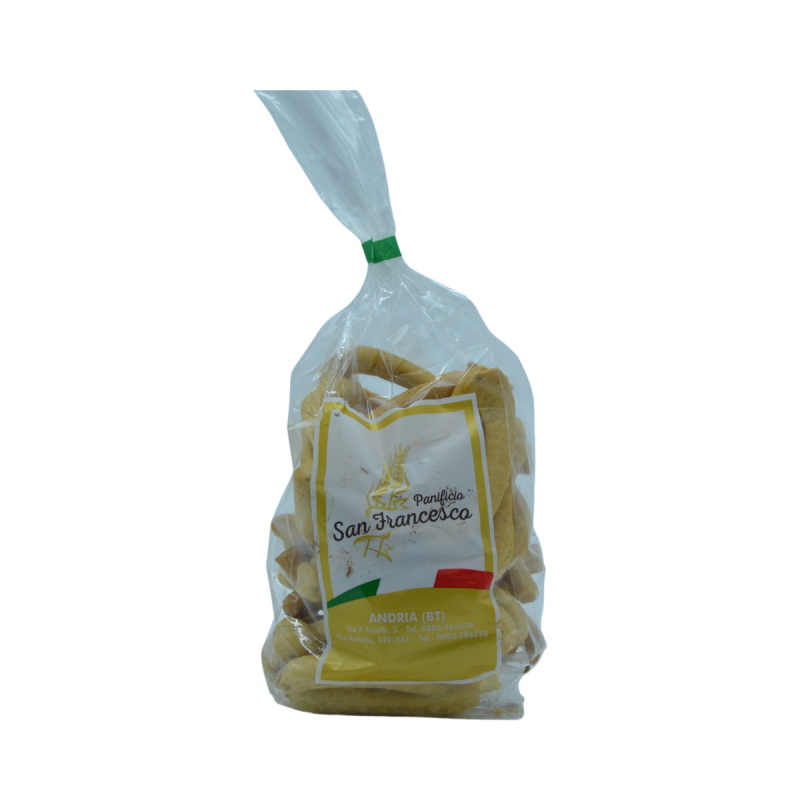 Taralli incrociati con semi di finocchio 250g - Panificio San Francesco