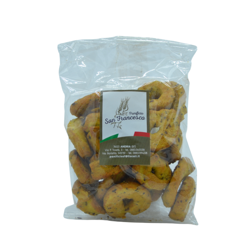 Taralli Kurkuchia 200g - Panificio San Francesco