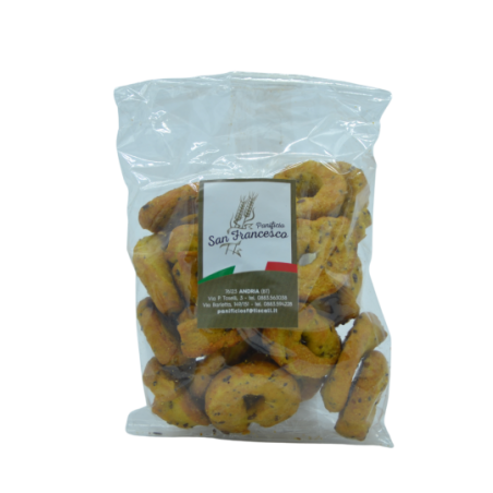 Taralli Kurkuchia 200g - Panificio San Francesco