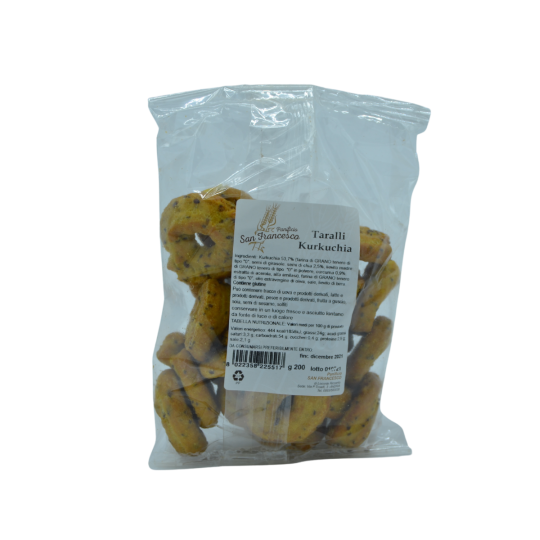 Taralli Kurkuchia 200g - Panificio San Francesco