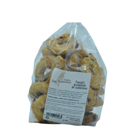 Taralli scaldati al calzone 250g - Panificio San Francesco