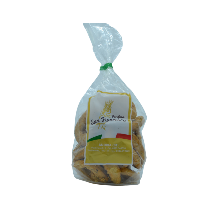 Taralli scaldati con semi 250 g - Panificio San Francesco