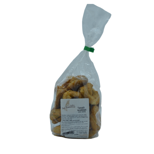 Taralli scaldati con semi 250 g - Panificio San Francesco