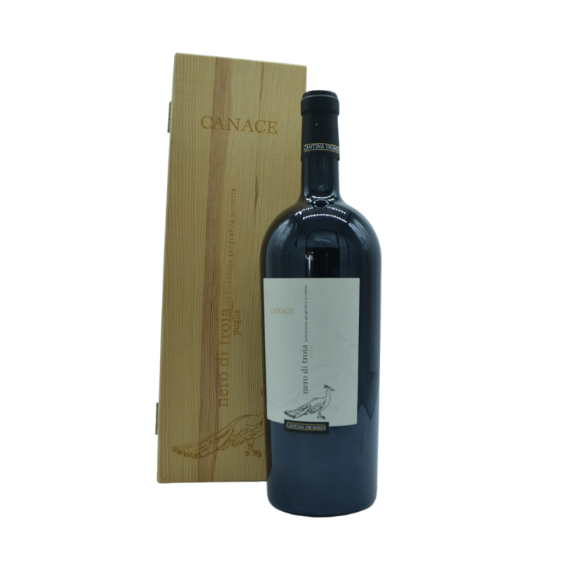 Vini Canace Nero di Troia Cantina Diomede Magnum Caasssa Legno