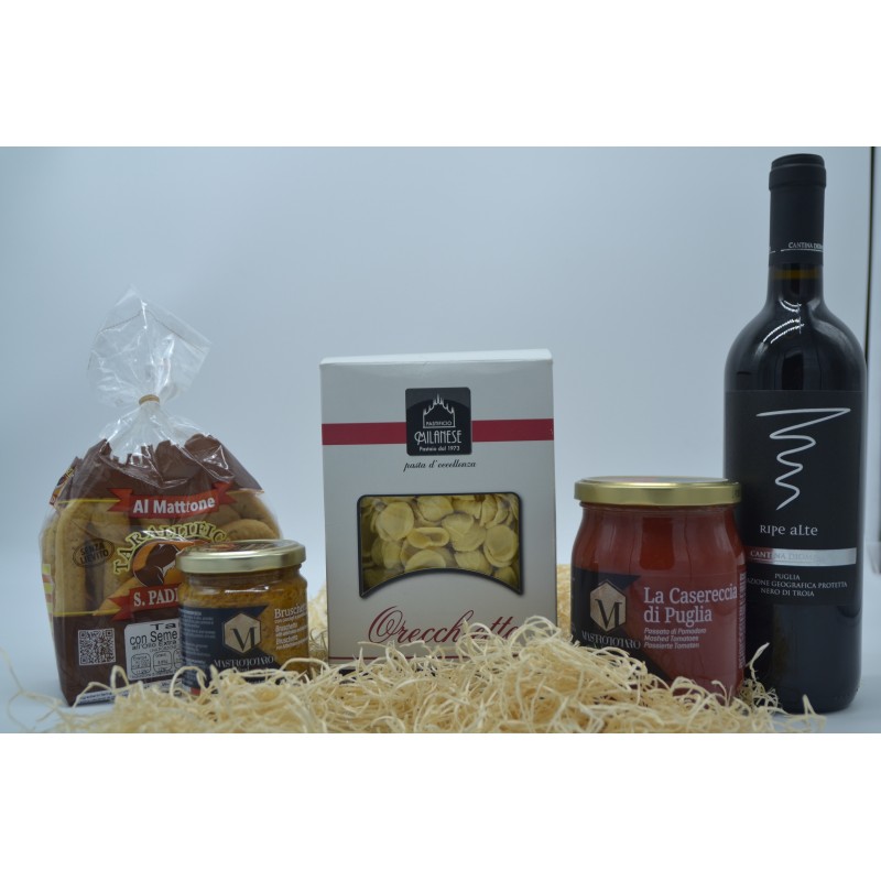 Box natalizio di prodotti tipici pugliesi