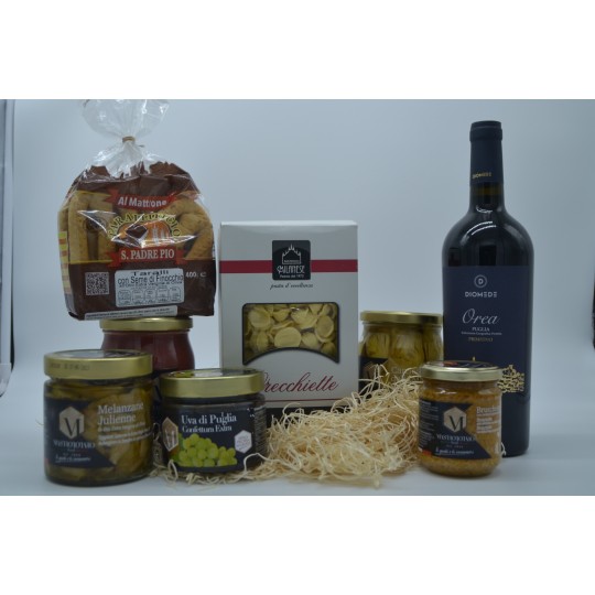 Box natalizio di prodotti tipici pugliesi