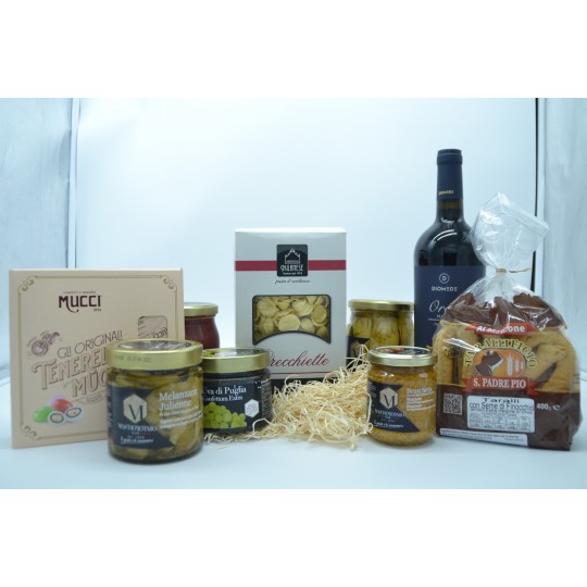 Box natalizio di prodotti tipici pugliesi