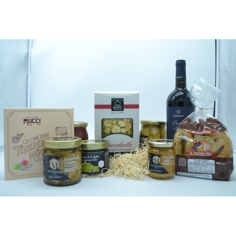 Box natalizio di prodotti tipici pugliesi