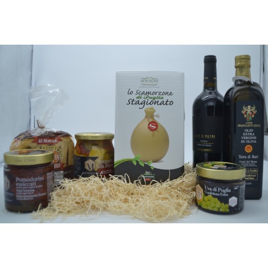 Box natalizio di prodotti tipici pugliesi