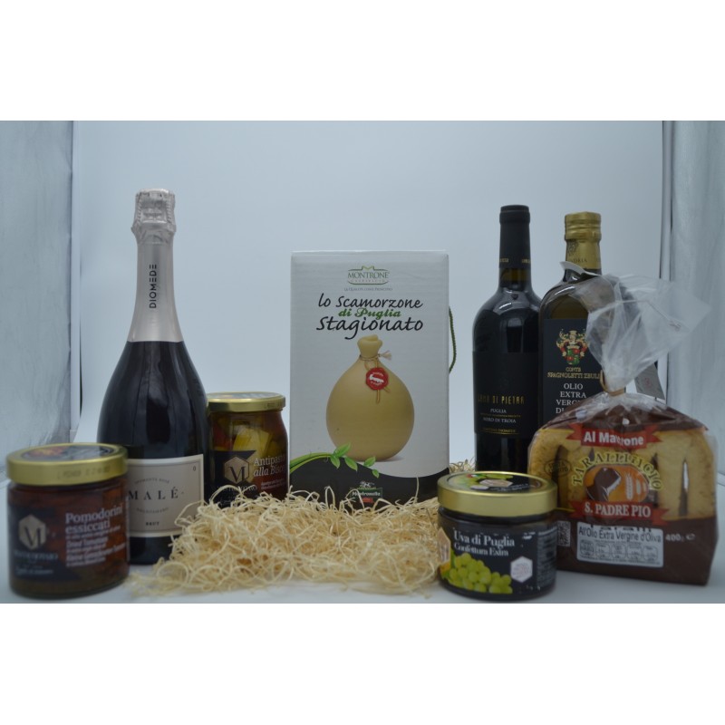 Box natalizio di prodotti tipici pugliesi