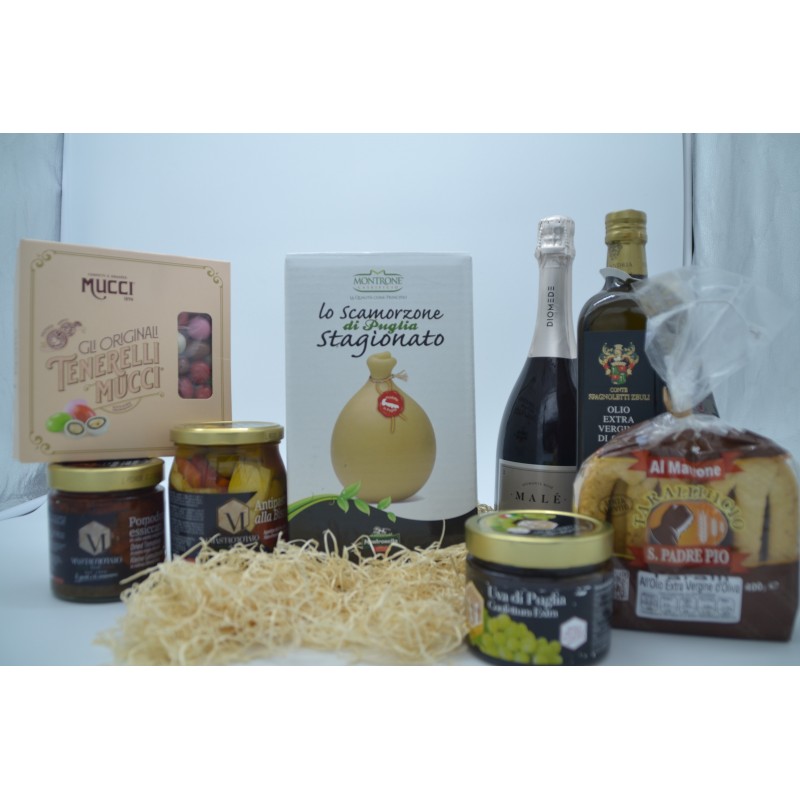 Box natalizio di prodotti tipici pugliesi