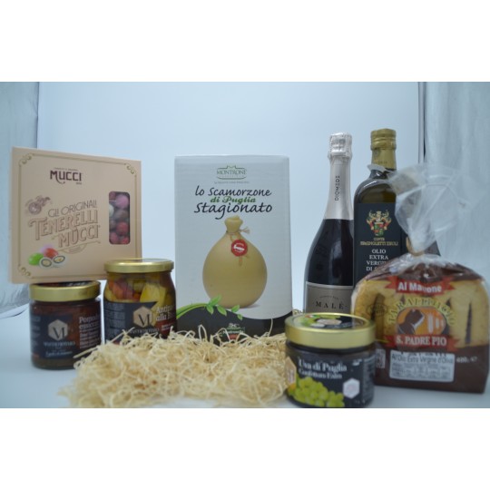 Box natalizio di prodotti tipici pugliesi