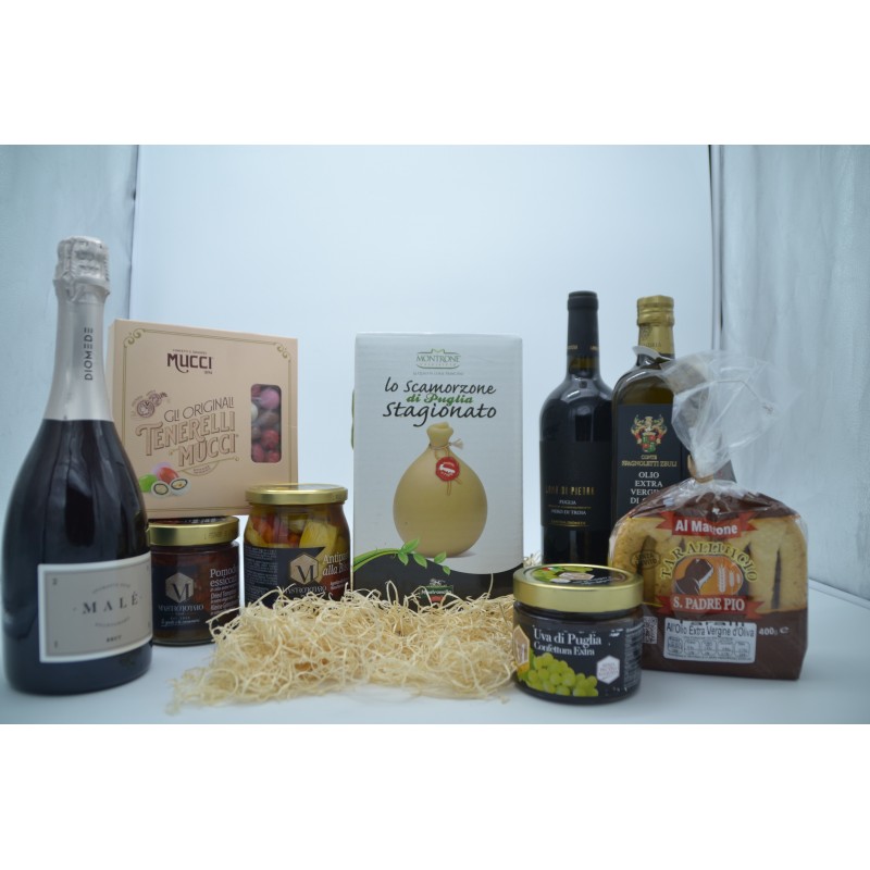 Box natalizio di prodotti tipici pugliesi