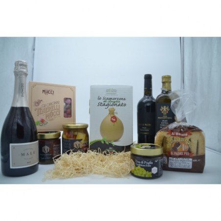 Box natalizio di prodotti tipici pugliesi